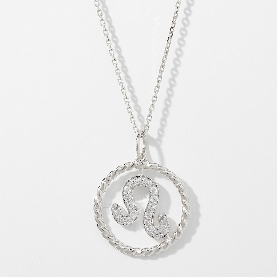 Image 249772_WGLEO.jpg, Product 249-772 / Price $699.88, EVERA Diamonds 14K Gold 0.20 ctw Diamond Zodiac Pendant with Chain from Evera Diamonds on TSC.ca's Jewellery department