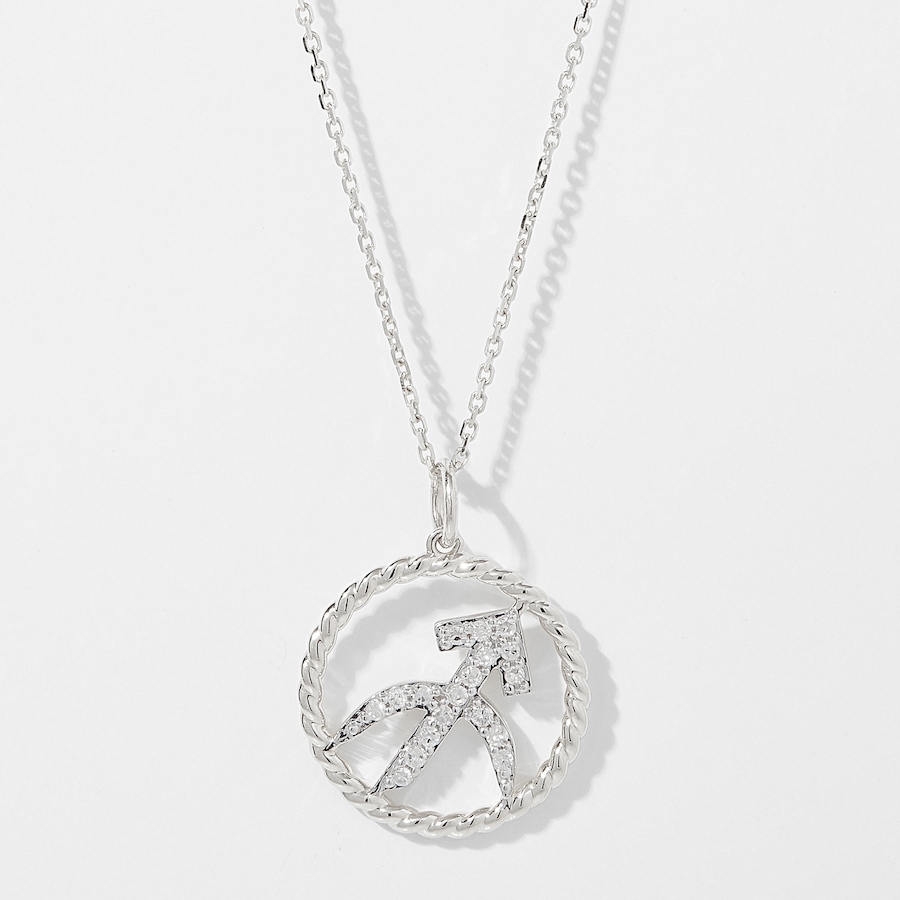 Image 249772_WGSGI.jpg, Product 249-772 / Price $699.88, EVERA Diamonds 14K Gold 0.20 ctw Diamond Zodiac Pendant with Chain from Evera Diamonds on TSC.ca's Jewellery department