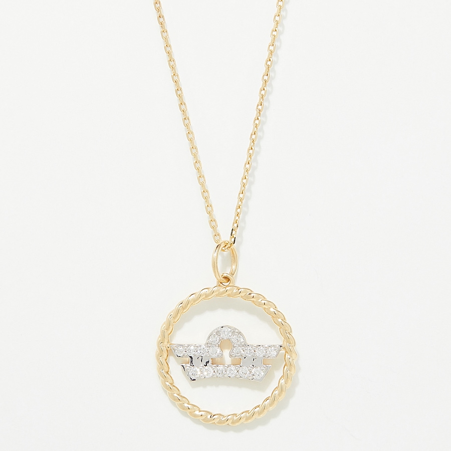 Image 249772_YGLIB.jpg, Product 249-772 / Price $699.88, EVERA Diamonds 14K Gold 0.20 ctw Diamond Zodiac Pendant with Chain from Evera Diamonds on TSC.ca's Jewellery department