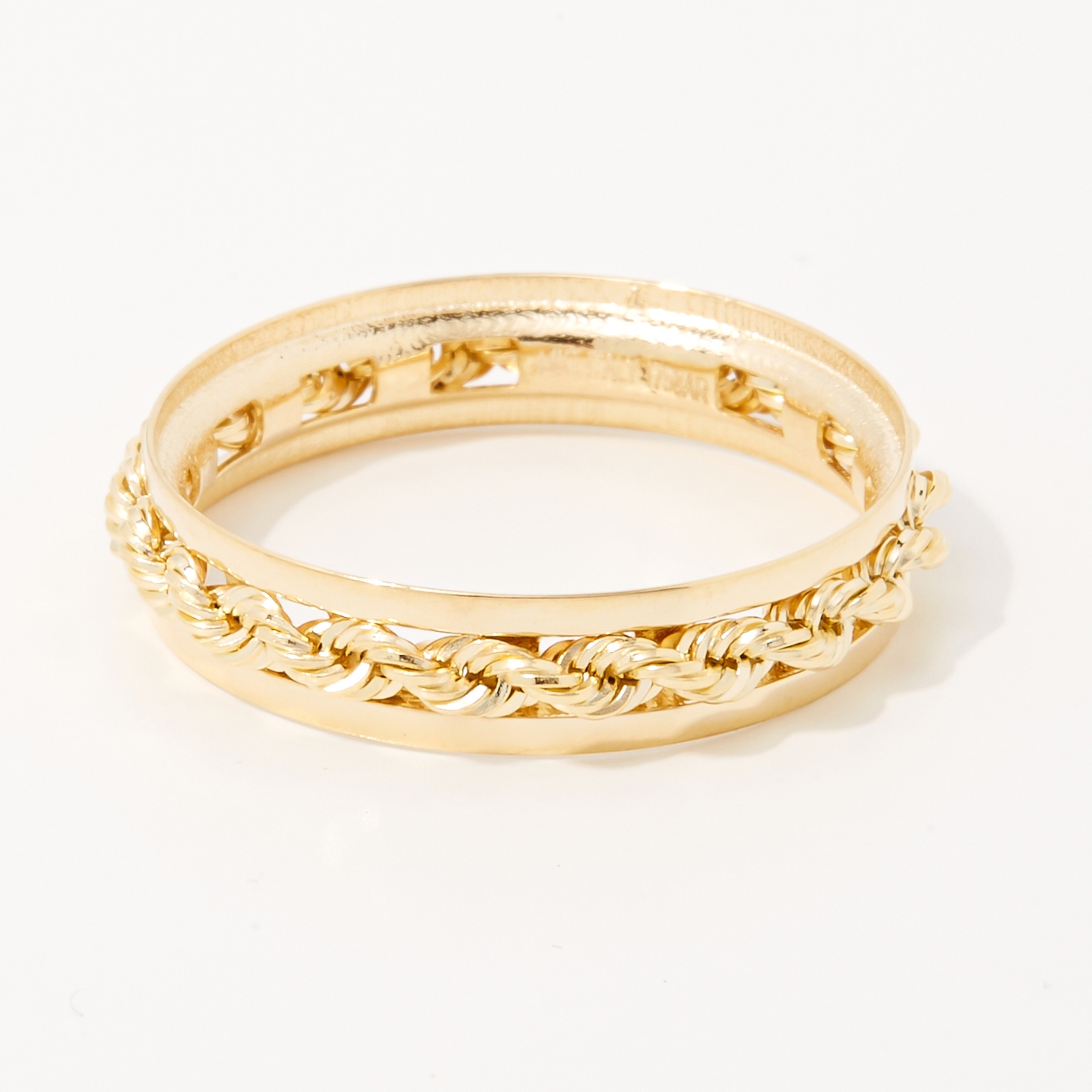 Golden Rope Ring Stefano Oro 14K Yellow Gold Rope Ring - TSC.ca