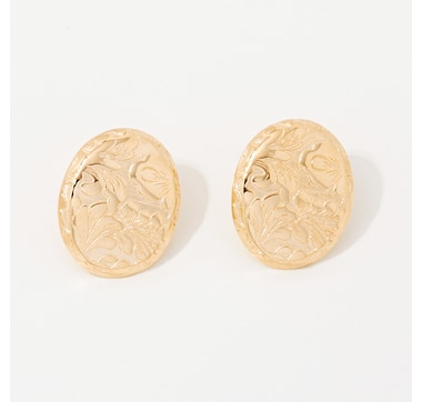 Stefano Oro 14K Yellow Gold Rilievo Primavera Earrings