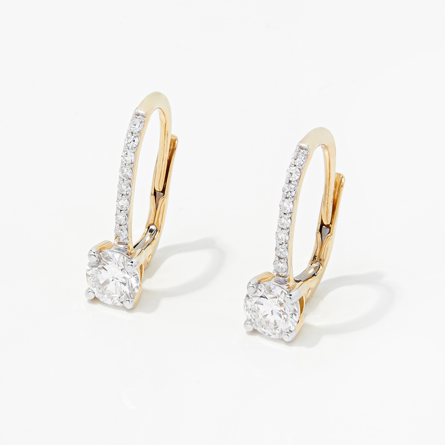 Image 249887_YG115.jpg, Product 249-887 / Price $3,299.99 - $4,699.99, EVERA Diamonds 14K Gold Diamond Leverback Earrings from Evera Diamonds on TSC.ca's Jewellery department
