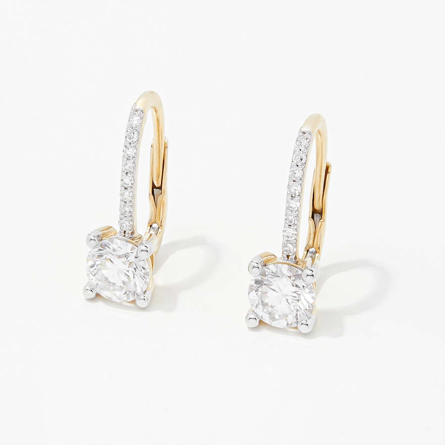 Image 249887_YG215.jpg, Product 249-887 / Price $3,299.99 - $4,699.99, EVERA Diamonds 14K Gold Diamond Leverback Earrings from Evera Diamonds on TSC.ca's Jewellery department