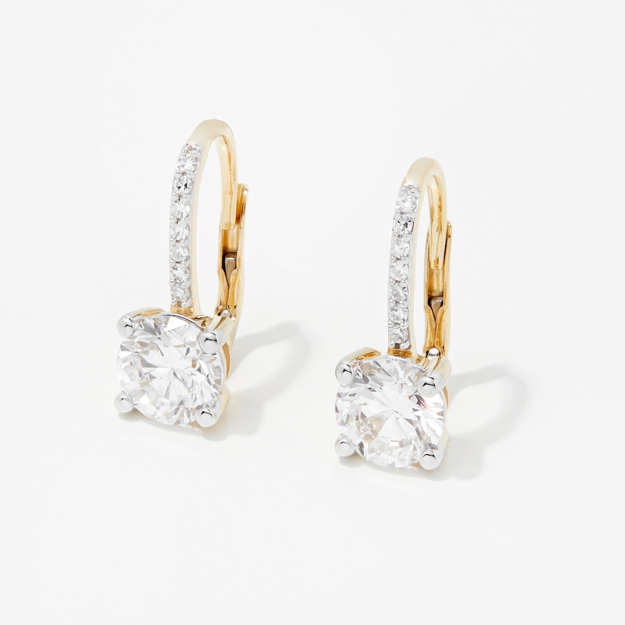 Image 249887_YG315.jpg, Product 249-887 / Price $3,299.99 - $4,699.99, EVERA Diamonds 14K Gold Diamond Leverback Earrings from Evera Diamonds on TSC.ca's Jewellery department