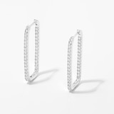 Diamonelle Sterling Silver Diamonelle Drop Earrings