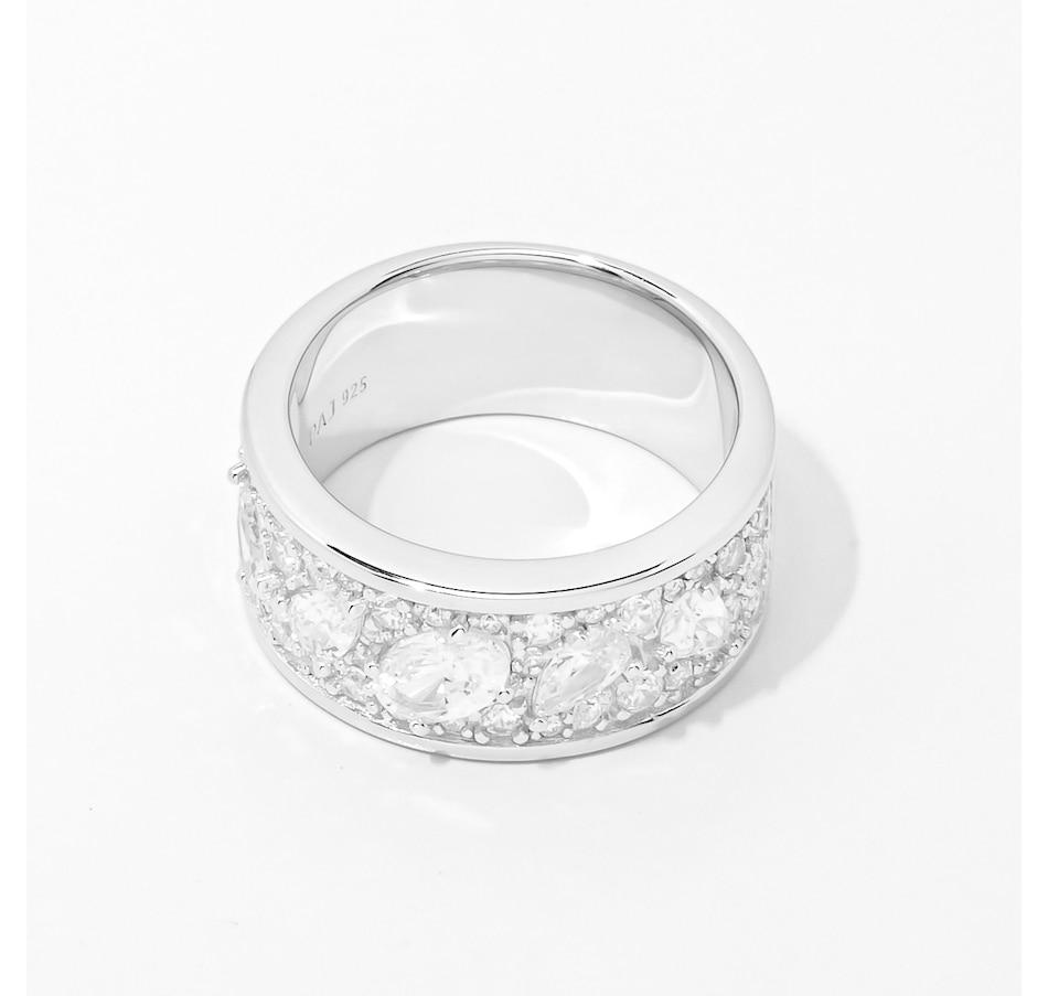 Image 249907_ALTMORE1.jpg, Product 249-907 / Price $129.99, Diamonelle Sterling Silver Rhodium Plate Multi Shape Diamonelle Band from Diamonelle on TSC.ca's Jewellery department
