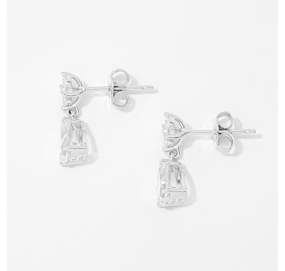 Image 249914_ALTMORE1.jpg, Product 249-914 / Price $29.33, Diamonelle Sterling Silver Rhodium Plate Pear Shape Diamonelle Drop Earrings from Diamonelle on TSC.ca's Jewellery department