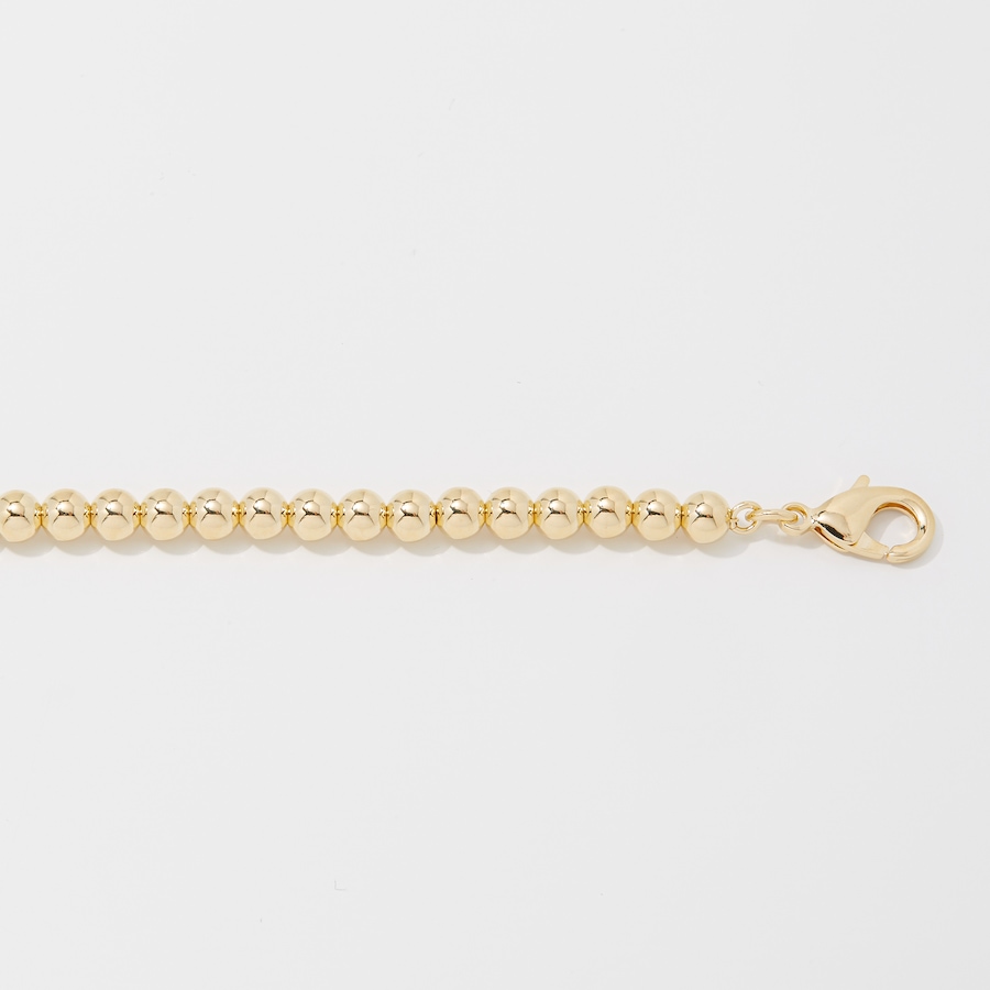 Image 249934_ALTMORE1.jpg, Product 249-934 / Price $99.99, Bronzoro 18K Yellow Gold Plate 5mm Polished Bead Anklet from Bronzoro on TSC.ca's Jewellery department