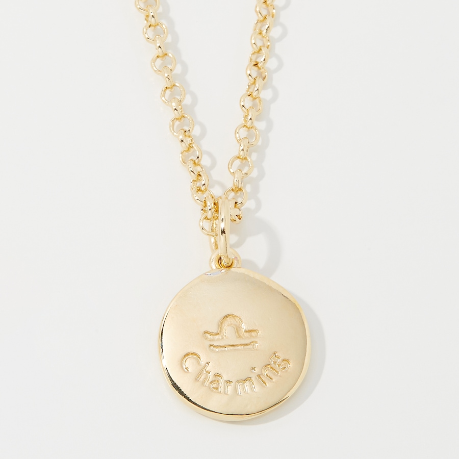 Image 249936_ALTMORE12.jpg, Product 249-936 / Price $89.99, Bronzoro 18K Yellow Gold Plate Zodiac Pendant On Baby Rolo Chain from Bronzoro on TSC.ca's Jewellery department