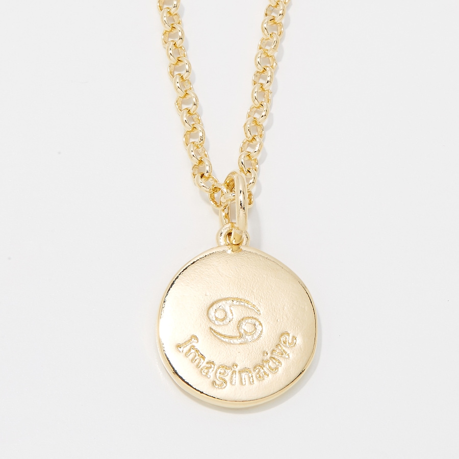 Image 249936_ALTMORE2.jpg, Product 249-936 / Price $89.99, Bronzoro 18K Yellow Gold Plate Zodiac Pendant On Baby Rolo Chain from Bronzoro on TSC.ca's Jewellery department