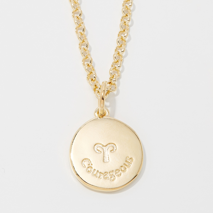 Image 249936_ALTMORE3.jpg, Product 249-936 / Price $89.99, Bronzoro 18K Yellow Gold Plate Zodiac Pendant On Baby Rolo Chain from Bronzoro on TSC.ca's Jewellery department
