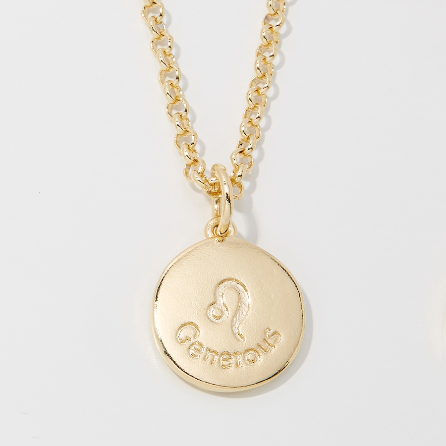 Image 249936_ALTMORE4.jpg, Product 249-936 / Price $89.99, Bronzoro 18K Yellow Gold Plate Zodiac Pendant On Baby Rolo Chain from Bronzoro on TSC.ca's Jewellery department