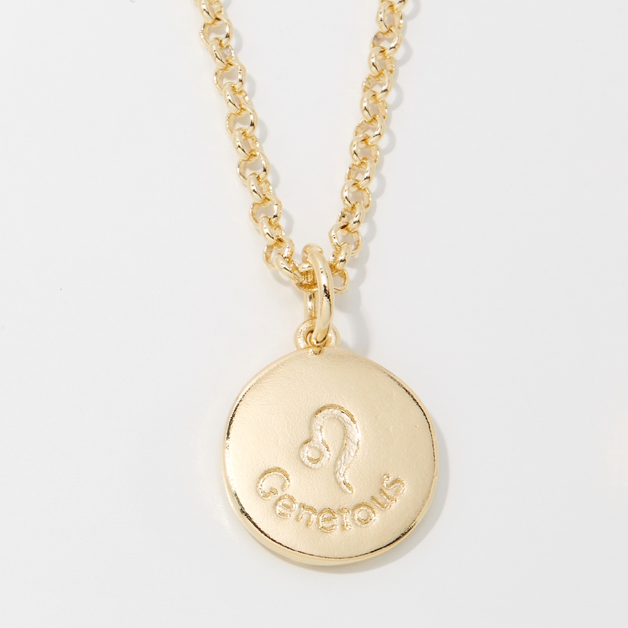 Image 249936_ALTMORE5.jpg, Product 249-936 / Price $89.99, Bronzoro 18K Yellow Gold Plate Zodiac Pendant On Baby Rolo Chain from Bronzoro on TSC.ca's Jewellery department