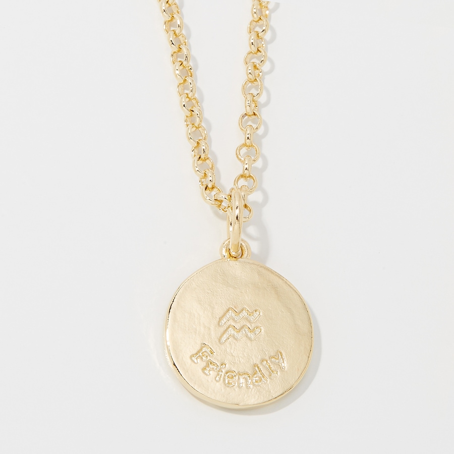 Image 249936_ALTMORE9.jpg, Product 249-936 / Price $89.99, Bronzoro 18K Yellow Gold Plate Zodiac Pendant On Baby Rolo Chain from Bronzoro on TSC.ca's Jewellery department