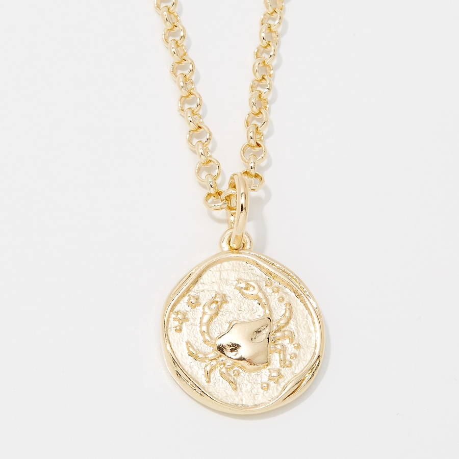 Image 249936_CNC.jpg, Product 249-936 / Price $89.99, Bronzoro 18K Yellow Gold Plate Zodiac Pendant On Baby Rolo Chain from Bronzoro on TSC.ca's Jewellery department