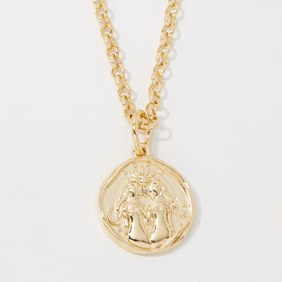 Image 249936_GEM.jpg, Product 249-936 / Price $89.99, Bronzoro 18K Yellow Gold Plate Zodiac Pendant On Baby Rolo Chain from Bronzoro on TSC.ca's Jewellery department