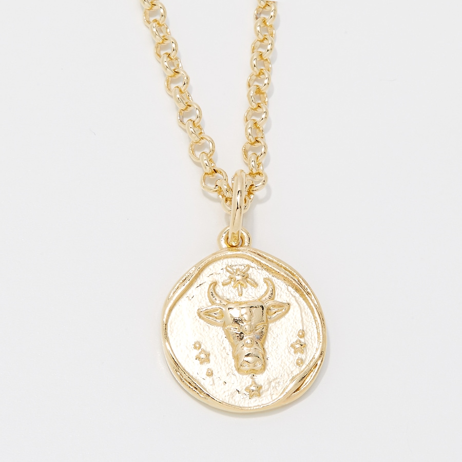 Image 249936_TAU.jpg, Product 249-936 / Price $89.99, Bronzoro 18K Yellow Gold Plate Zodiac Pendant On Baby Rolo Chain from Bronzoro on TSC.ca's Jewellery department