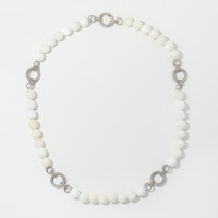 Samuel B Collection Sterling Silver 18K Gemstone Necklace 