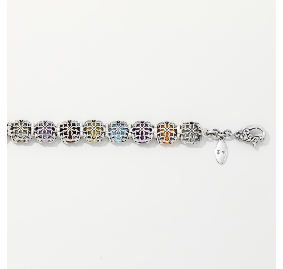 Image 249965_ALTMORE1.jpg, Product 249-965 / Price $599.99, Samuel B. Collection Sterling Silver Round Stone Multi-Gemstone Bracelet from Samuel B. Collection on TSC.ca's Jewellery department