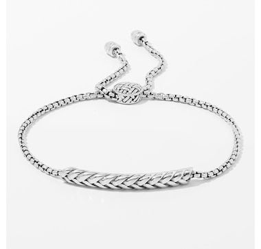 Product 249-994 / Price $129.88 , Samuel B. Collection Sterling Silver Bracelet With Twisted Cable Motif