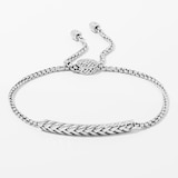 Samuel B. Collection Sterling Silver Bracelet With Twisted Cable Motif