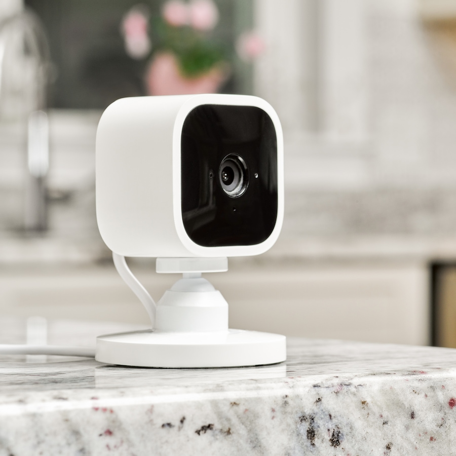Image 251172_ALTMORE11.jpg, Product 251-172 / Price $149.99, Amazon Echo Show 5 Compact Smart Display with Alexa and Blink Mini 1080 HD Smart Security Camera from Amazon on TSC.ca's Electronics department