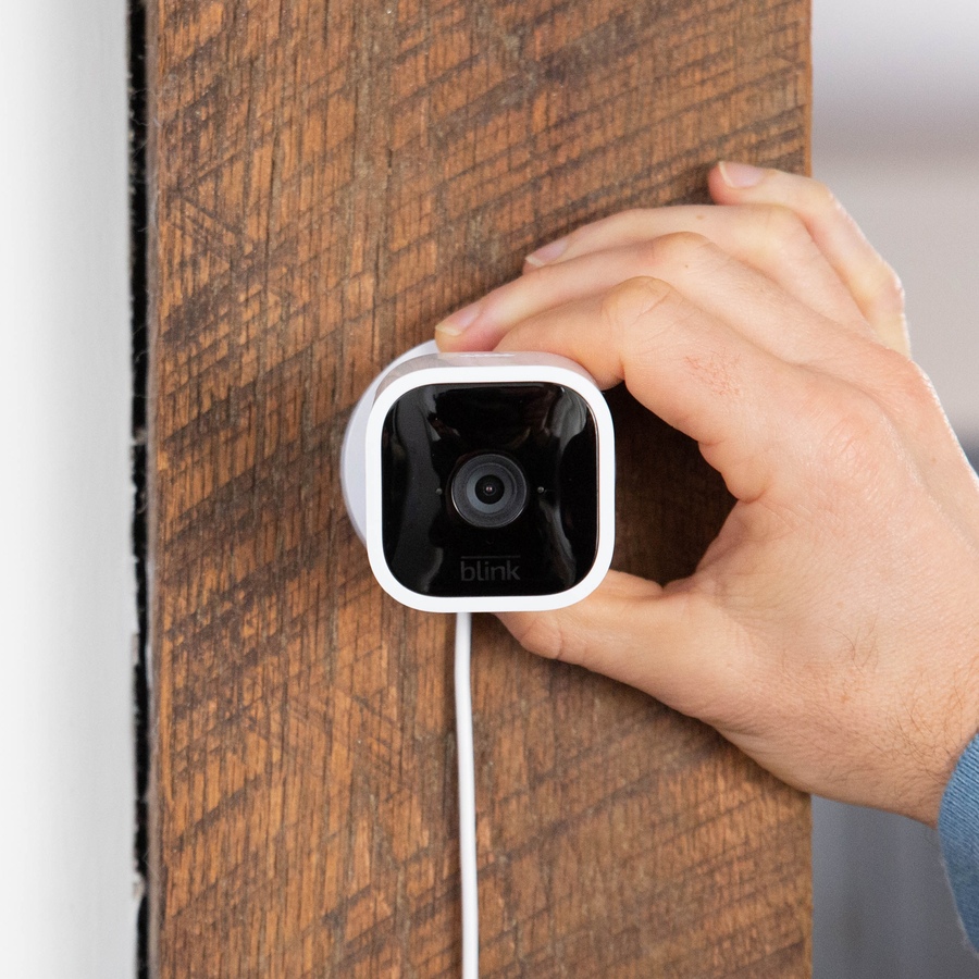 Image 251172_ALTMORE13.jpg, Product 251-172 / Price $149.99, Amazon Echo Show 5 Compact Smart Display with Alexa and Blink Mini 1080 HD Smart Security Camera from Amazon on TSC.ca's Electronics department