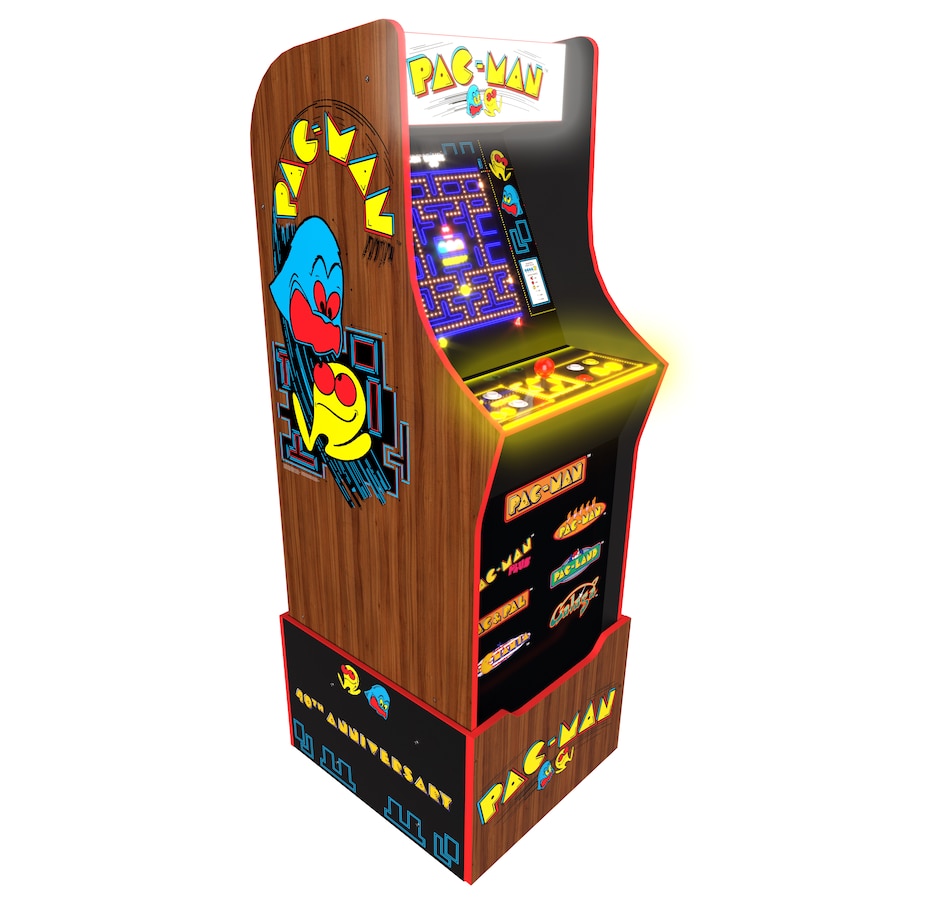 Image 251254_ALTMORE1.jpg, Product 251-254 / Price $729.99, Arcade1Up 40th Edition Pac-Man Bundle with Lit Marquee and Stool from Arcade1Up on TSC.ca's Home & Garden department