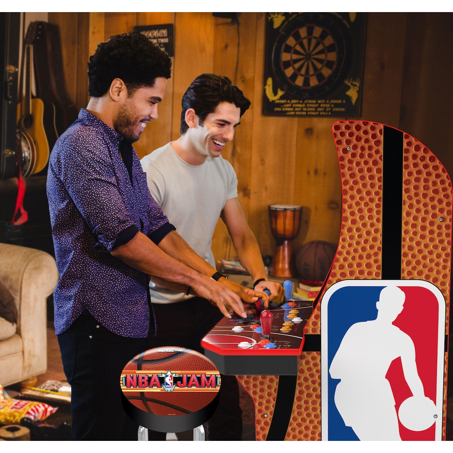 Image 251255_ALTMORE1.jpg, Product 251-255 / Price $749.99, Arcade1Up NBA Jam Bundle with Lit Marquee and Stool from Arcade1Up on TSC.ca's Home & Garden department