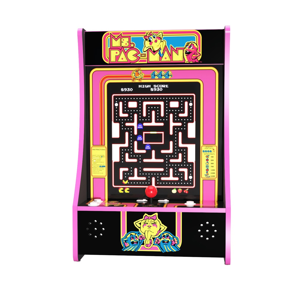 Arcade 1Up Super Pac-Man partycade, hotsell 10 games included, with lit Marquee