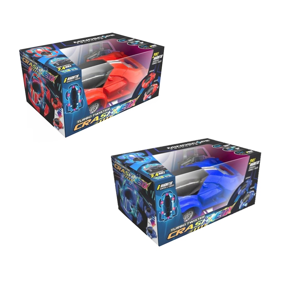 Image 251283.jpg, Product 251-283 / Price $49.99, Turbo Twister Crashnetix RC Red/Blue Cars (Set of 2) on TSC.ca's Toys & Hobbies department