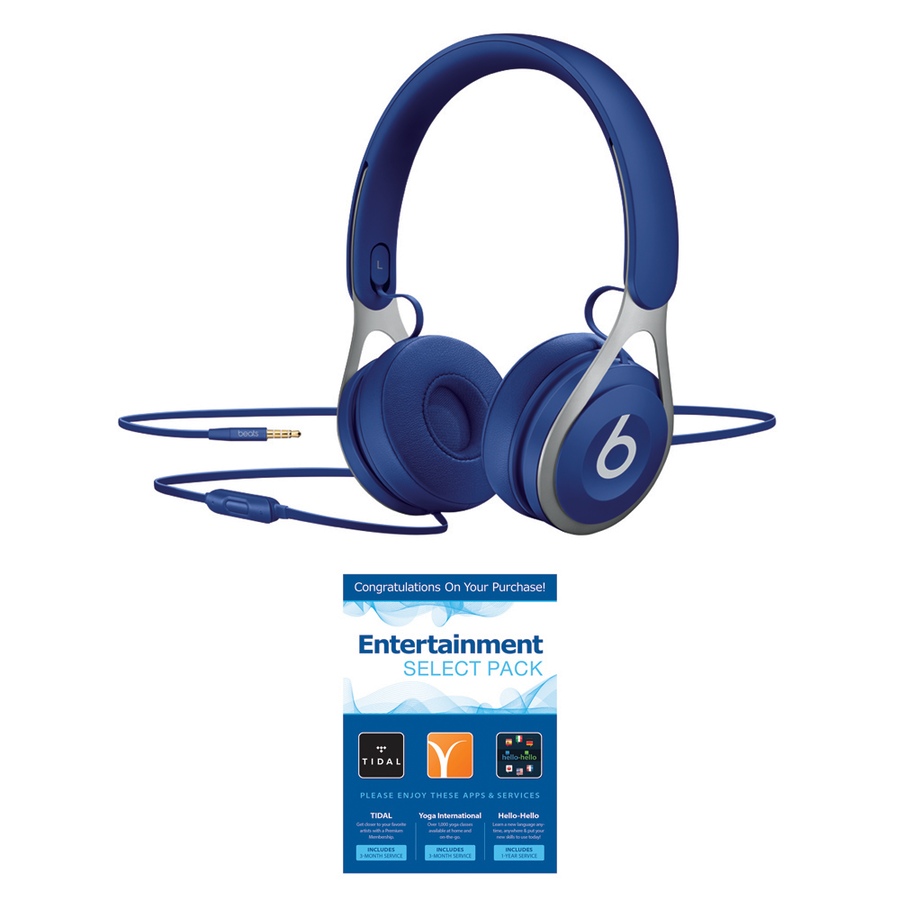 Image 251295_BLU.jpg, Product 251-295 / Price $230.00, Beats by Dr. Dre Beats EP On-Ear with In-Line Controls and Entertainment Pack from Beats by Dr. Dre on TSC.ca's Electronics department
