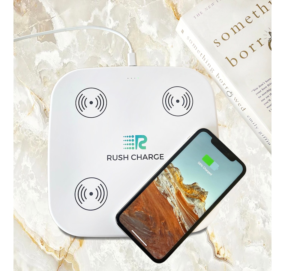 Image 251376_ALTMORE4.jpg, Product 251-376 / Price $129.99, Rush Charge Quad Pad Wireless Charger from Rush Charge on TSC.ca's Electronics department