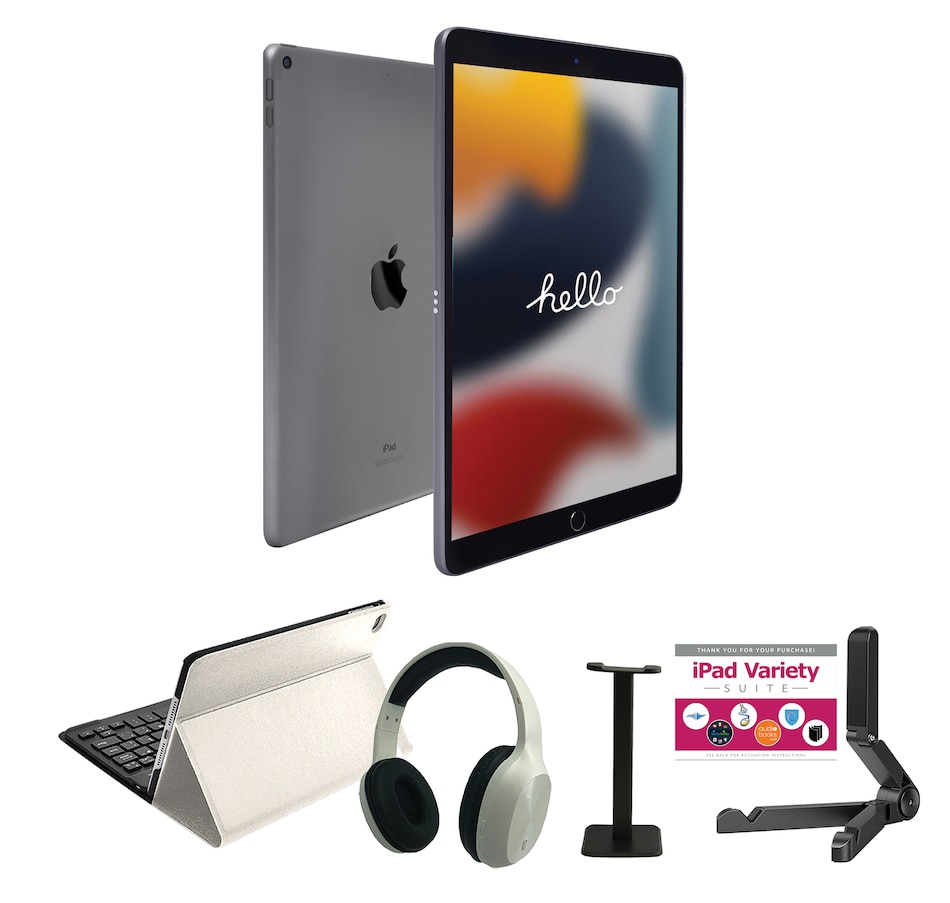 Image 251390_SEGWE.jpg, Product 251-390 / Price $839.95 - $1,039.95, Apple iPad 10.2 64GB or 256GB Tablet Bundle (9th generation, 2021) from Apple on TSC.ca's Electronics department