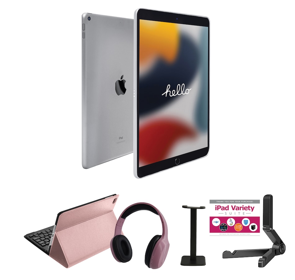 Image 251390_SIRGD.jpg, Product 251-390 / Price $839.95 - $1,039.95, Apple iPad 10.2 64GB or 256GB Tablet Bundle (9th generation, 2021) from Apple on TSC.ca's Electronics department