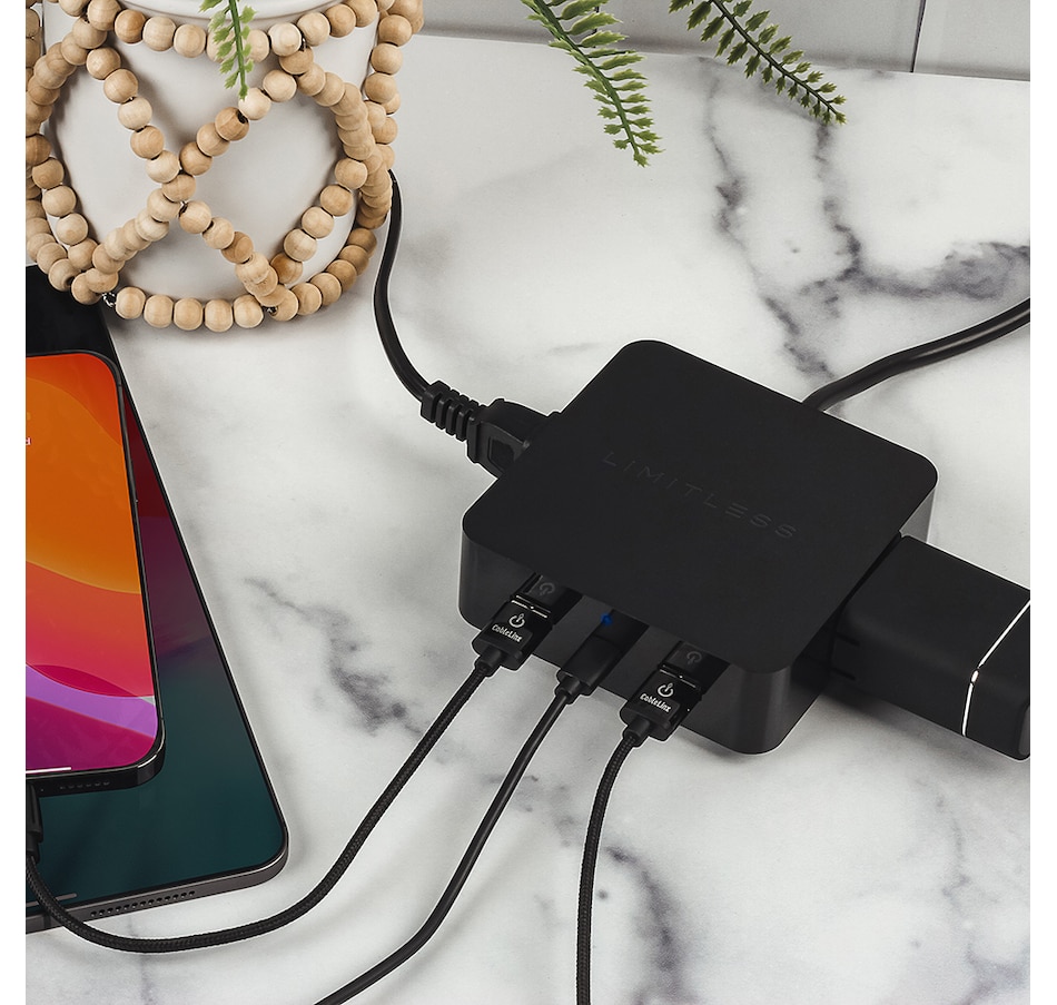Image 251392_ALTMORE6.jpg, Product 251-392 / Price $69.99, Limitless PowerPro 5-Device Charger with USB, Type-C,and AC from Studebaker on TSC.ca's Electronics department