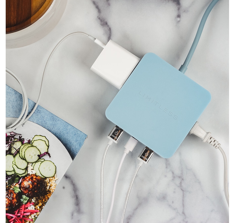 Image 251392_ALTMORE9.jpg, Product 251-392 / Price $69.99, Limitless PowerPro 5-Device Charger with USB, Type-C,and AC from Studebaker on TSC.ca's Electronics department