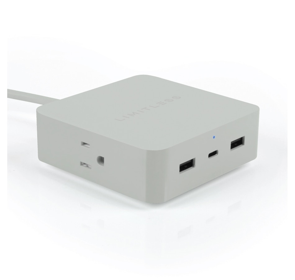 Image 251392_GRY.jpg, Product 251-392 / Price $69.99, Limitless PowerPro 5-Device Charger with USB, Type-C,and AC from Studebaker on TSC.ca's Electronics department