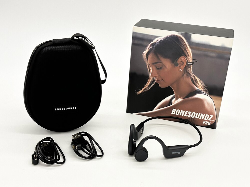 BoneSoundz Pro Bone Conduction Waterproof Headphones with Music Storage