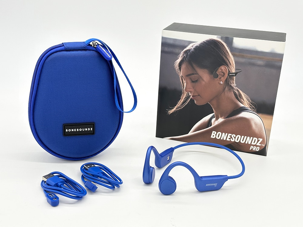 BoneSoundz Pro Bone Conduction Waterproof Headphones with Music Storage