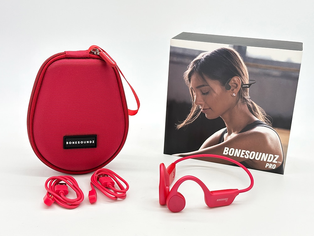 BoneSoundz Pro Bone Conduction Waterproof Headphones with Music Storage