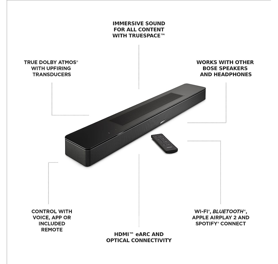 Image 251445_ALTMORE5.jpg, Product 251-445 / Price $609.00, Bose Smart Soundbar 600 from Bose on TSC.ca's Electronics department