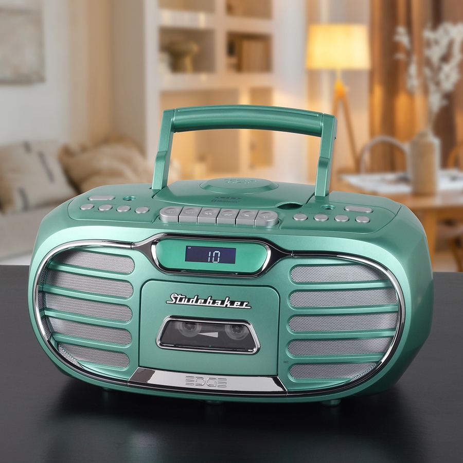 Image 251454_ALTMORE10.jpg, Product 251-454 / Price $189.99, Studebaker Retro Edge Bluetooth Boombox with CD, Cassette, AM/FM Stereo Radio from Studebaker on TSC.ca's Electronics department
