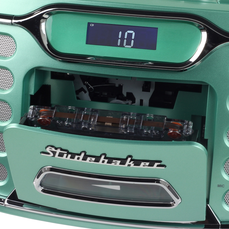 Image 251454_ALTMORE14.jpg, Product 251-454 / Price $189.99, Studebaker Retro Edge Bluetooth Boombox with CD, Cassette, AM/FM Stereo Radio from Studebaker on TSC.ca's Electronics department