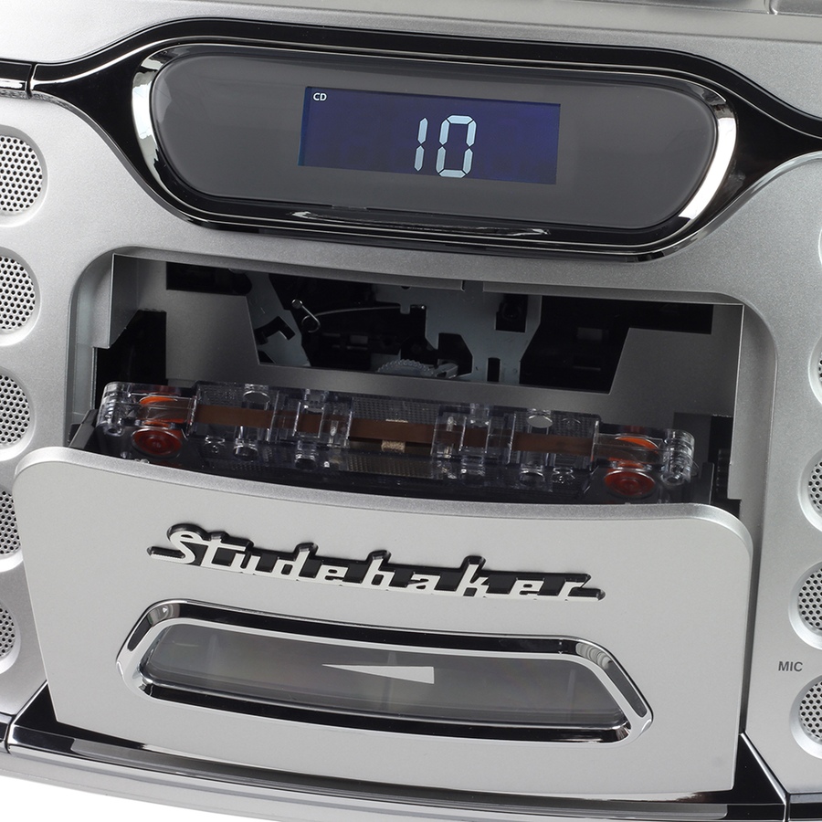 Image 251454_ALTMORE15.jpg, Product 251-454 / Price $189.99, Studebaker Retro Edge Bluetooth Boombox with CD, Cassette, AM/FM Stereo Radio from Studebaker on TSC.ca's Electronics department