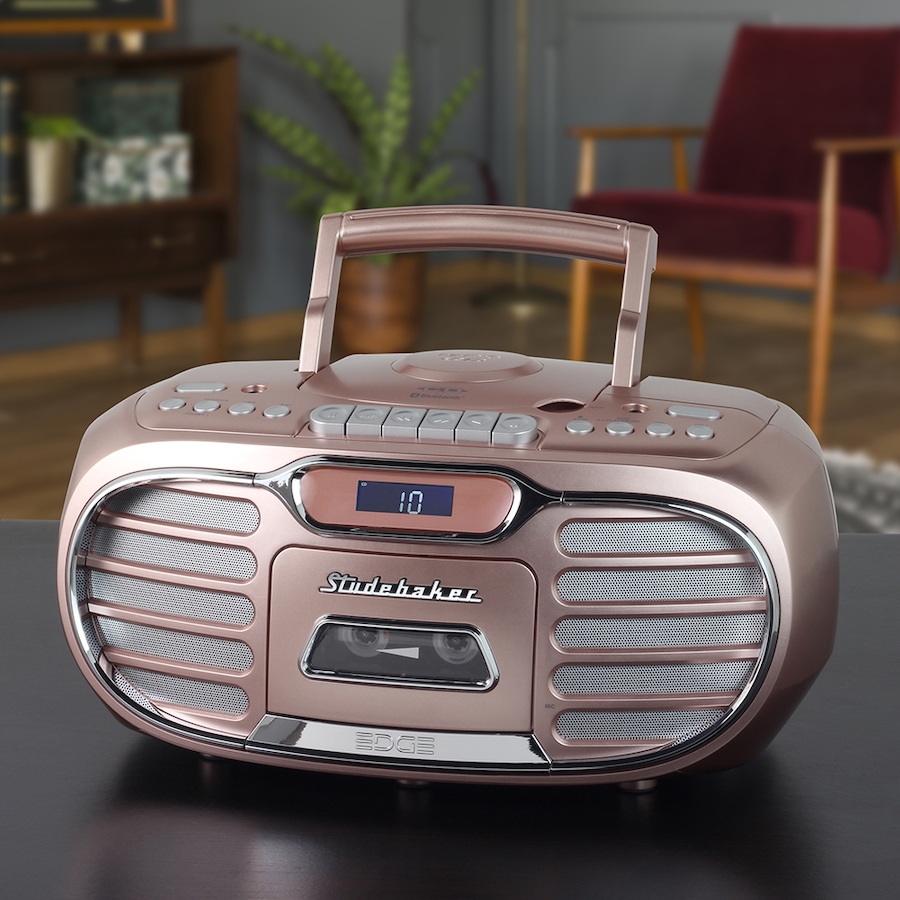Image 251454_ALTMORE8.jpg, Product 251-454 / Price $189.99, Studebaker Retro Edge Bluetooth Boombox with CD, Cassette, AM/FM Stereo Radio from Studebaker on TSC.ca's Electronics department