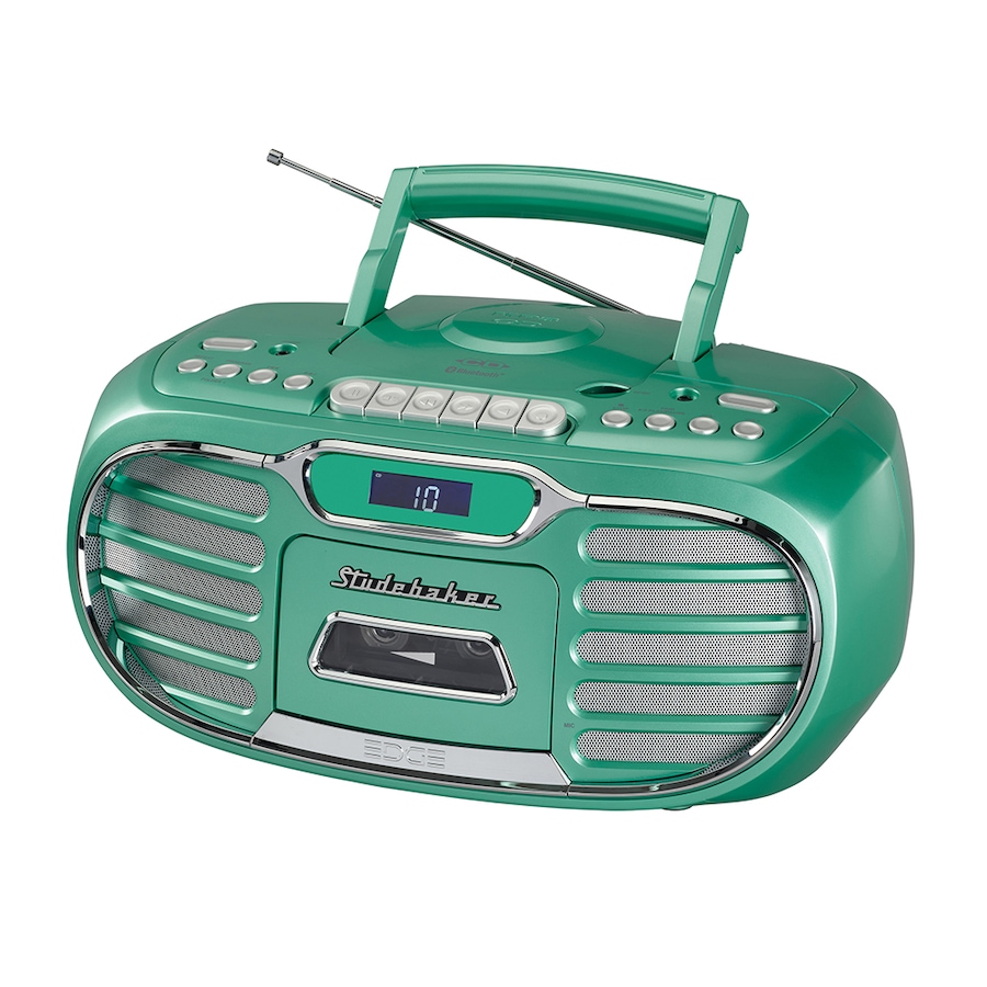 Image 251454_EMR.jpg, Product 251-454 / Price $189.99, Studebaker Retro Edge Bluetooth Boombox with CD, Cassette, AM/FM Stereo Radio from Studebaker on TSC.ca's Electronics department