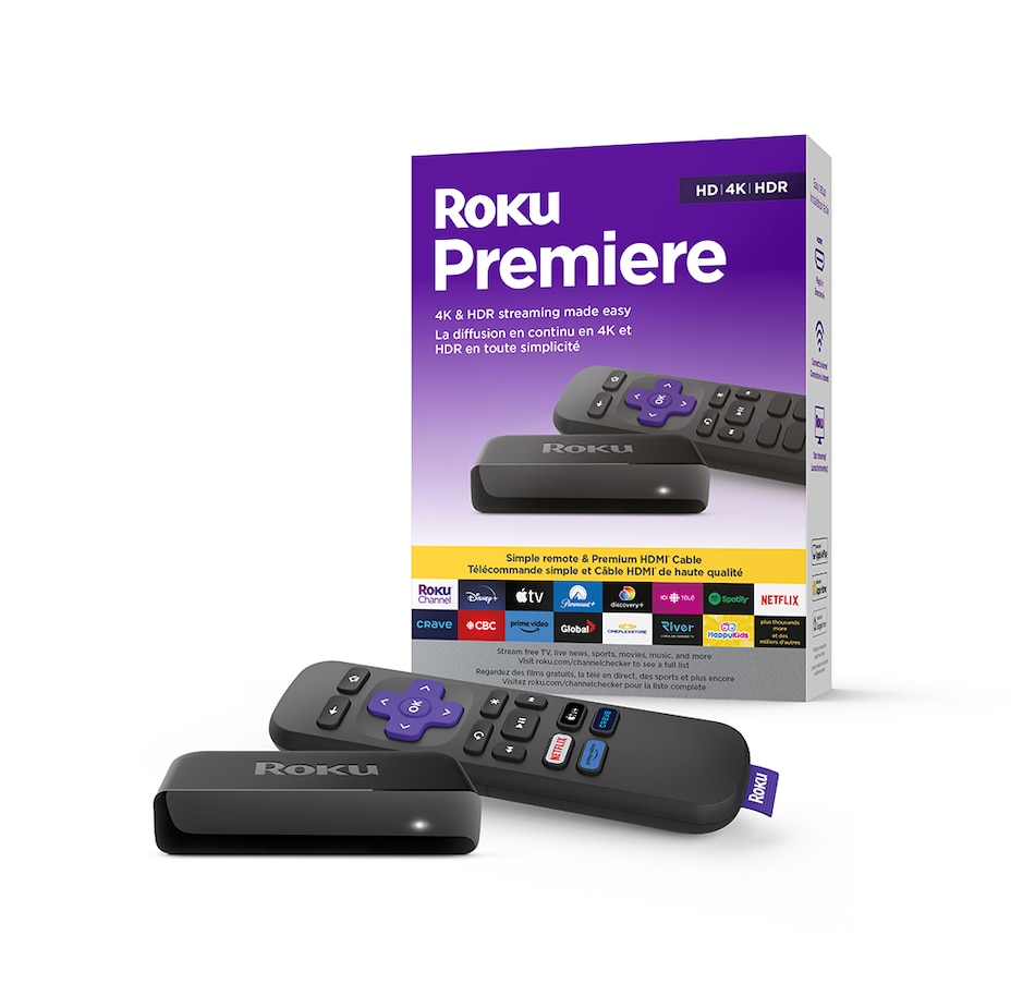 Image 251478.jpg, Product 251-478 / Price $29.99, Roku Premiere 4K Media Streamer with Remote from Roku on TSC.ca's Electronics department