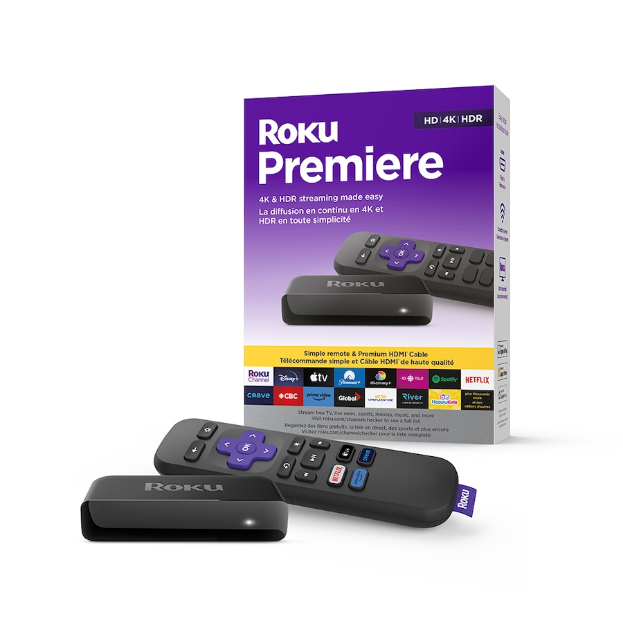 Image 251478.jpg, Product 251-478 / Price $39.99, Roku Premiere 4K Media Streamer with Remote from Roku on TSC.ca's Electronics department