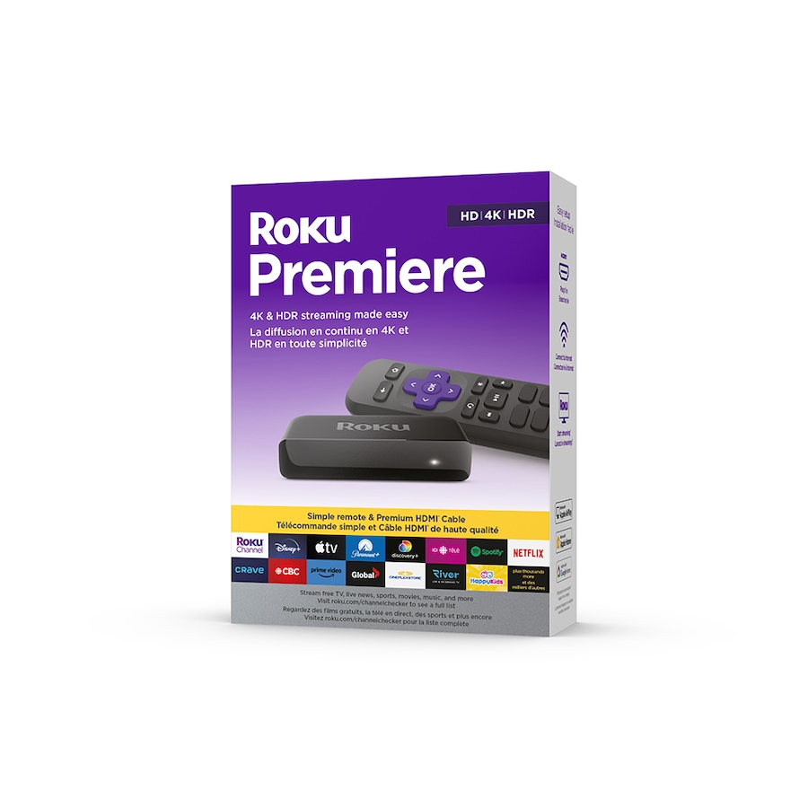Image 251478_ALTMORE1.jpg, Product 251-478 / Price $39.99, Roku Premiere 4K Media Streamer with Remote from Roku on TSC.ca's Electronics department
